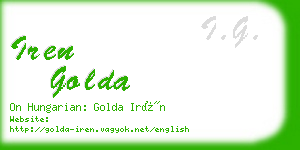 iren golda business card